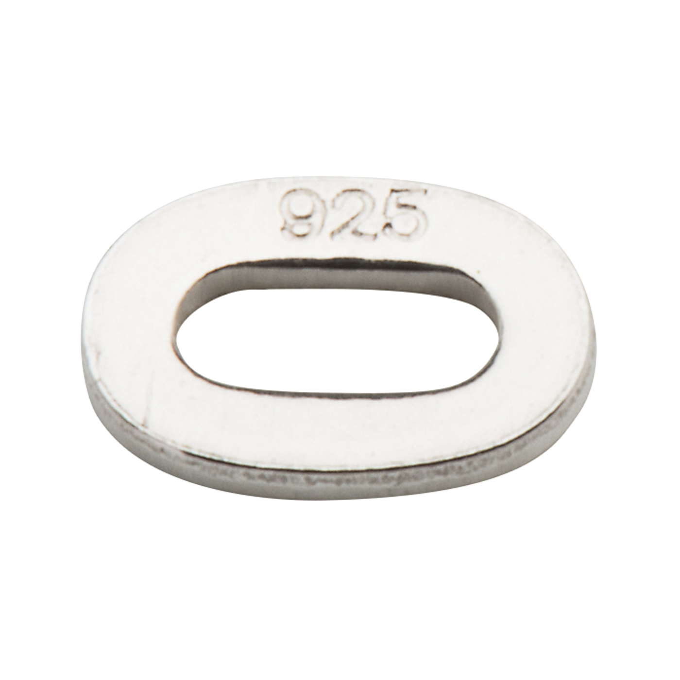 Stempelanker, 925 Ag, oval, 4,9 x 3,6 mm - 10 Stück