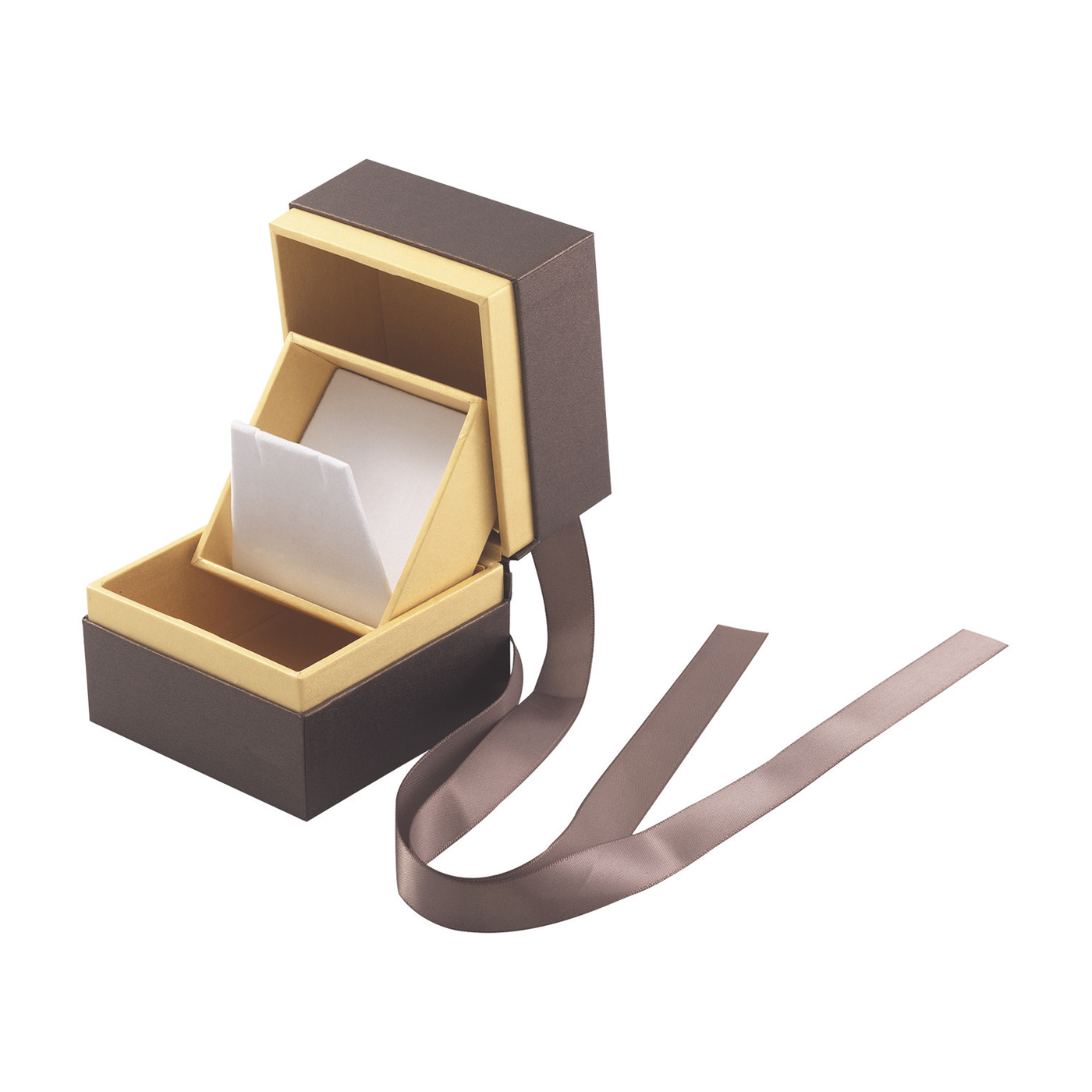 Jewellery Packaging "Loft", Bronze-Beige, 65 x 65 x 25 mm - 1 piece