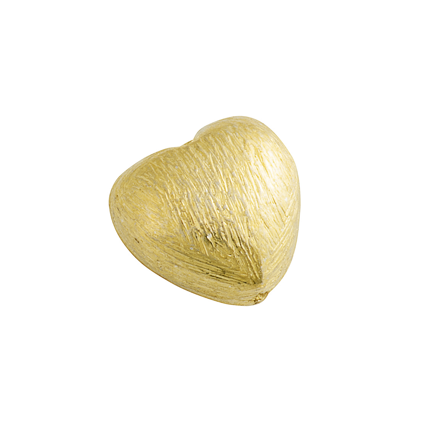 Interm. Piece, Heart, 925Ag Gold-Pl., 10x7 mm, Tarnished - 1 piece