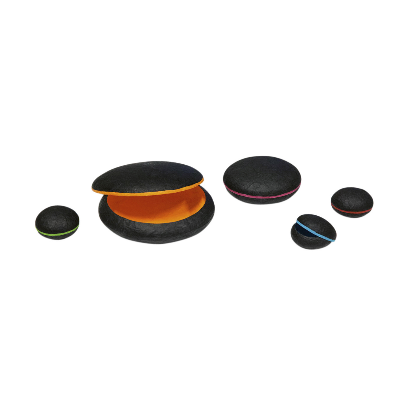 PICA-Design Schmucketuis "Rondo", bunt, ø 100 mm - 5 Stück PICA-Design Schmucketuis "Rondo", bunt, ø 100 mm - 5 Stück