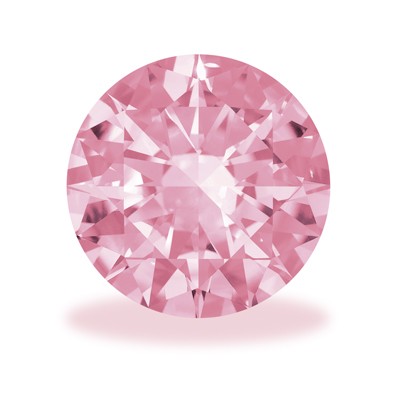 Zirconia, Round, Pink, Faceted, ø 6.00 mm - 1 piece Zirconia, Round, Pink, Faceted, ø 6.00 mm - 1 piece