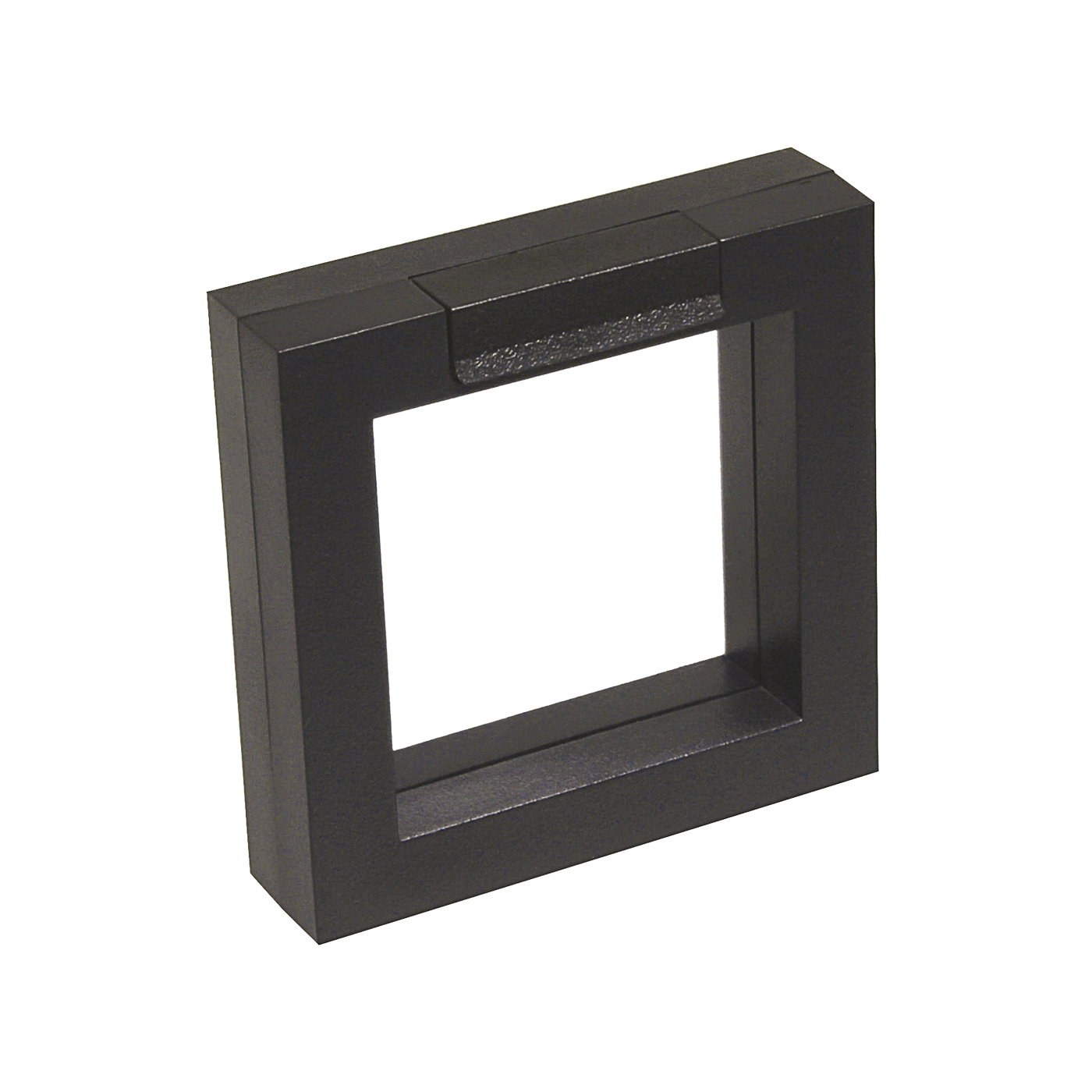 Schmucketui "Eco-Frame", schwarz, 70 x 70 x 20 mm - 1 Stück