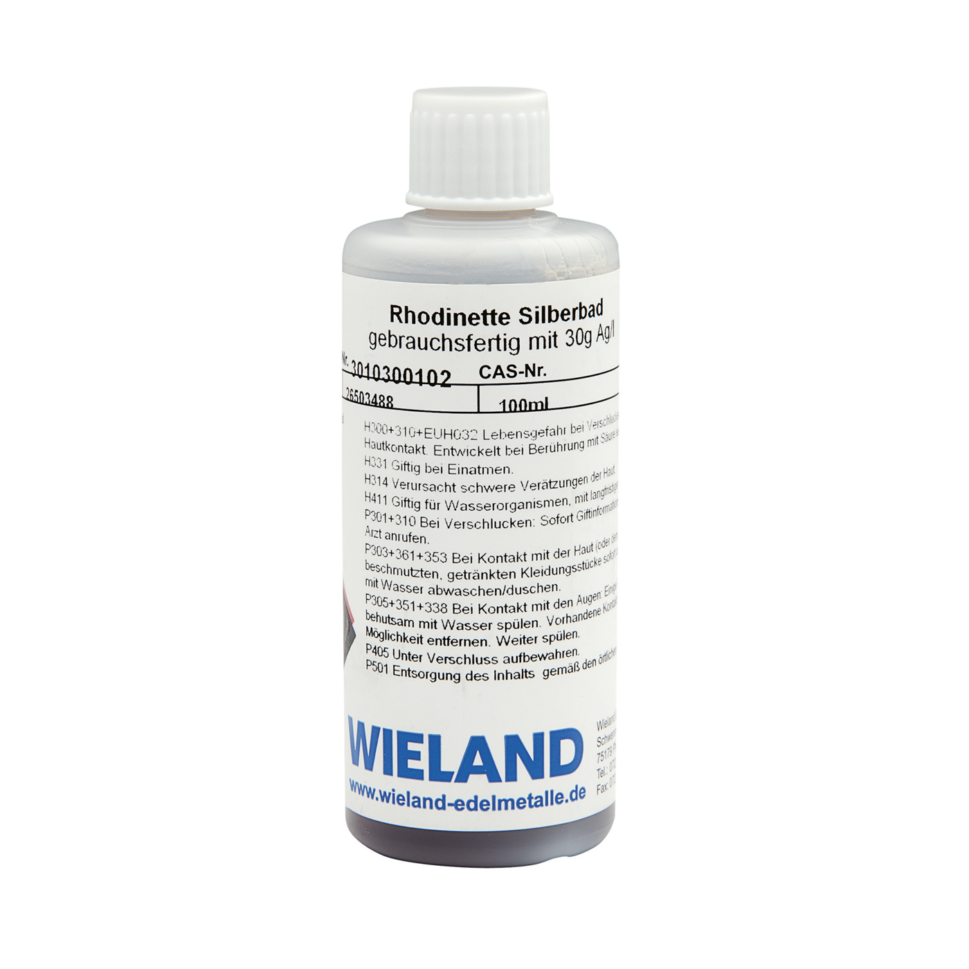 Rhodinette Silver Bath, 3 g Au - 100 ml