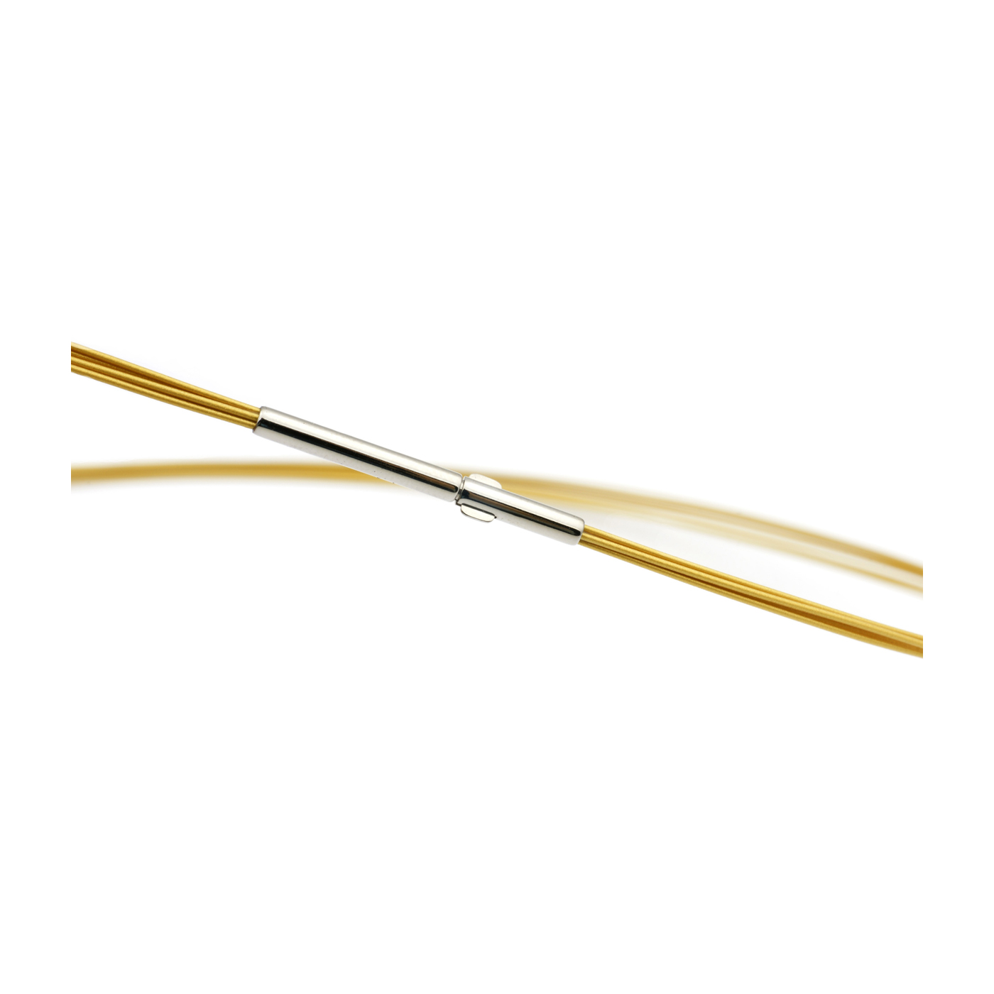 Seilcollier "Colour Cable", ES, gold metallic, 5-reihig,42cm - 1 Stück