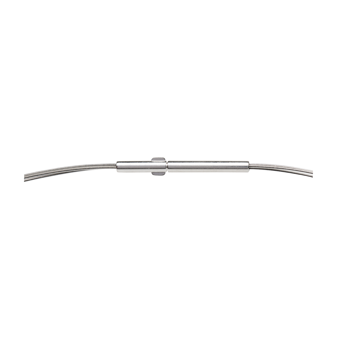 Spiral Necklace, 925Ag, ø 0.5 mm, Clip Closure, 45 cm - 1 piece Spiral Necklace, 925Ag, ø 0.5 mm, Clip Closure, 45 cm - 1 piece