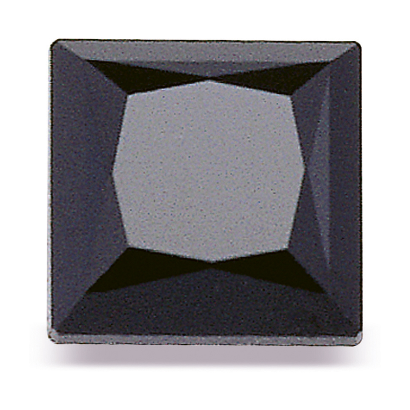 Swarovski Spinell, carré, facettiert, schwarz, 2 x 2 mm - 5 Stück