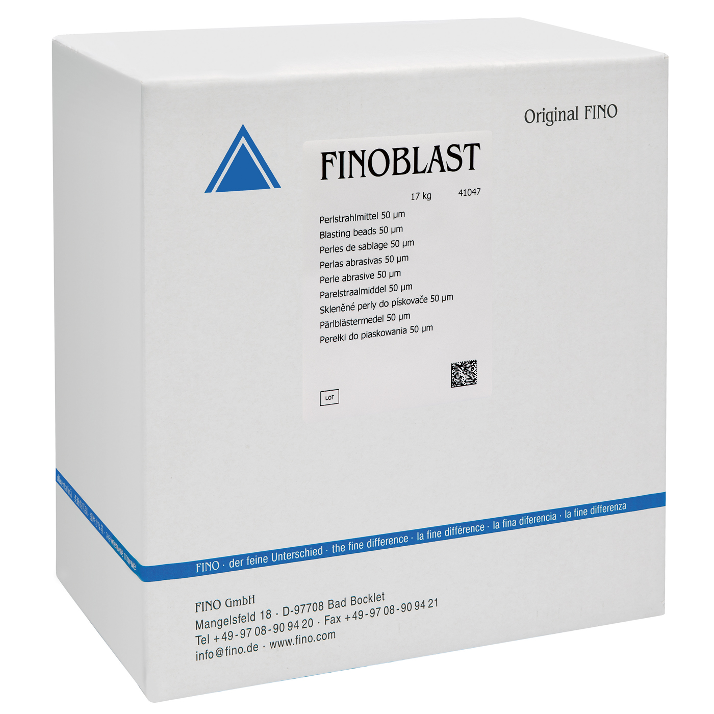FINOBLAST Perlstrahlmittel, 50 µm - 17 kg