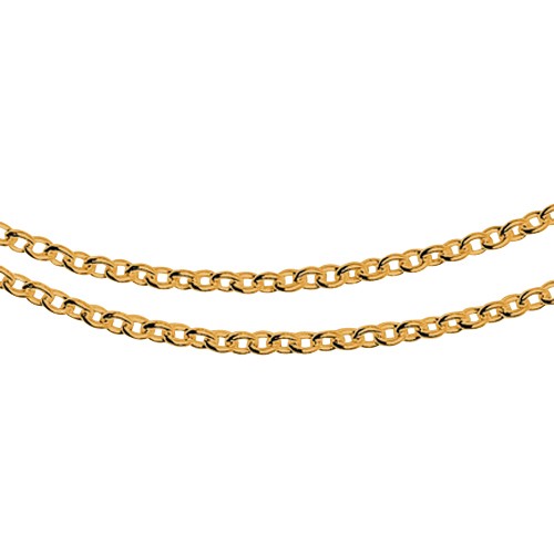 Trace Chain, 585G, 1.45 mm, 42 cm - 1 piece