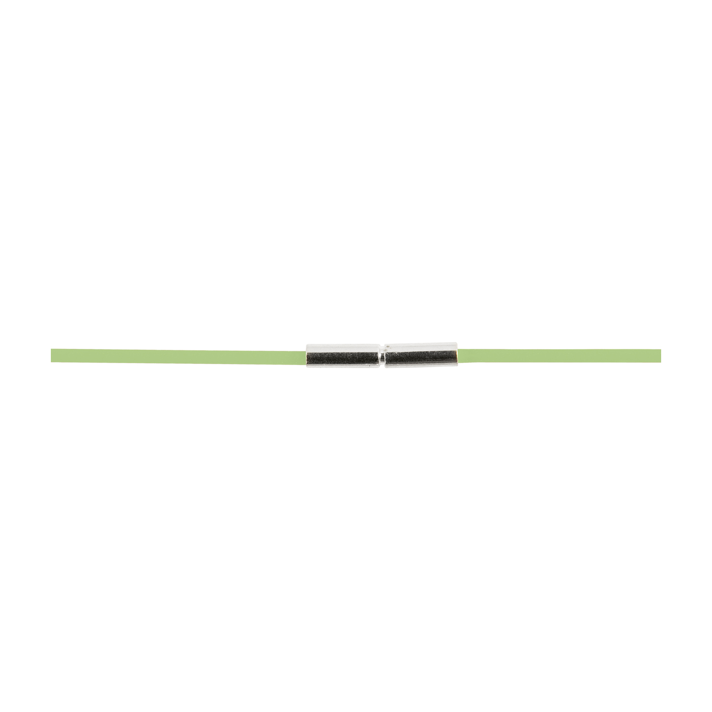 Rubber Circlet, Peridot, ø 1.5 mm, 42 cm - 1 piece