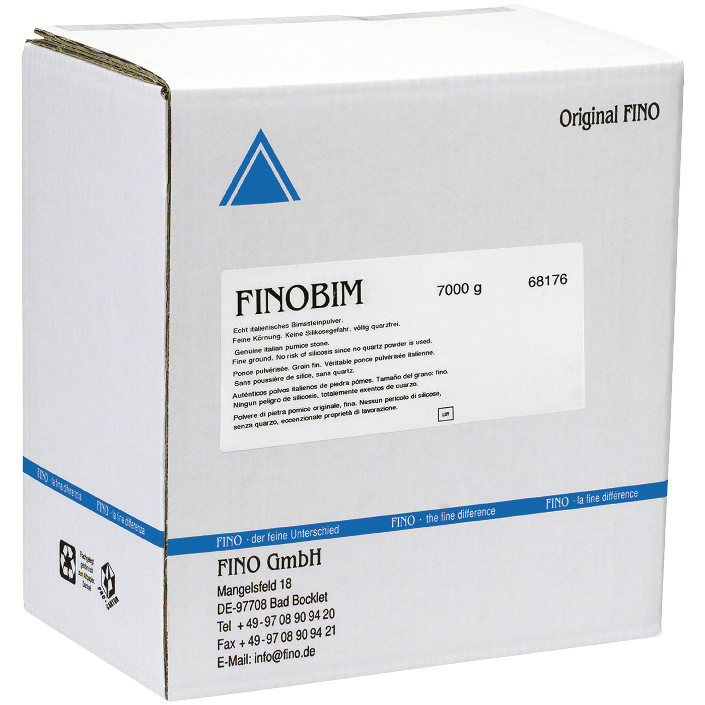FINOBIM Bimssteinpulver, fein - 7000 g