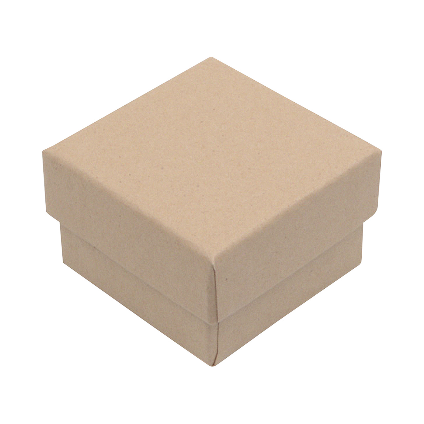 Jewellery Packaging "Eco", Natural, 50 x 50 x 32 mm - 1 piece