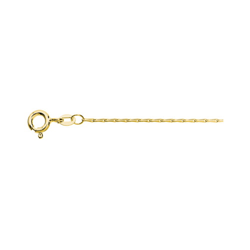 Barleycorn Chain, 585G, 1.45 mm, 40 cm - 1 piece