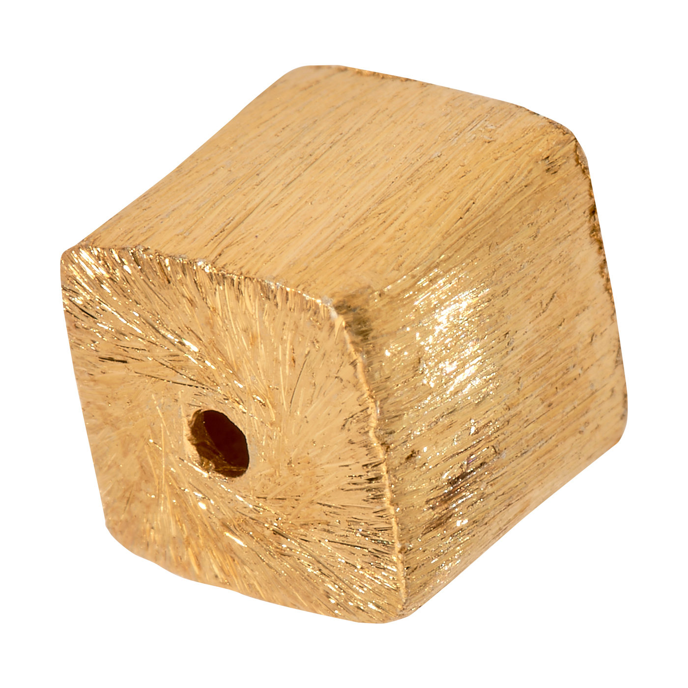 Zwischenteil, Würfel, 925 Ag verg., 8 mm, eismatt - 1 Stück