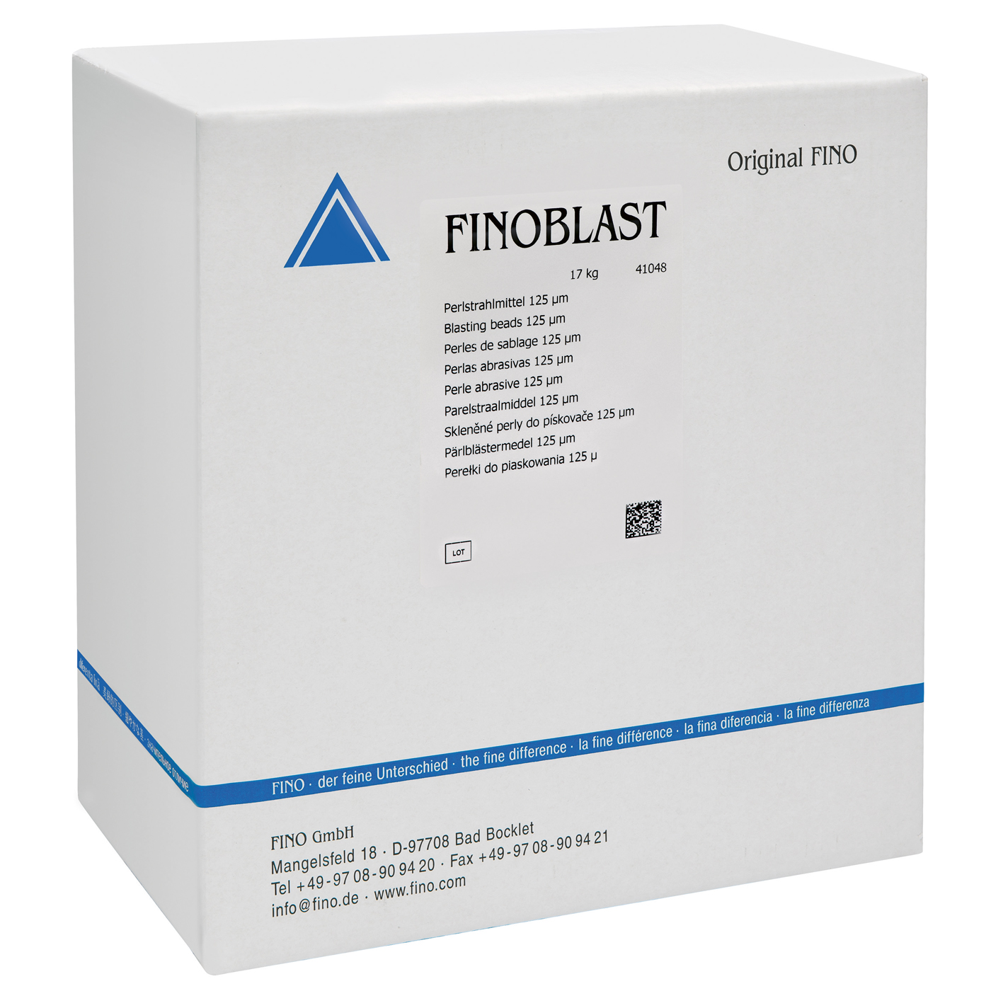 FINOBLAST Perlstrahlmittel, 125 µm - 17 kg