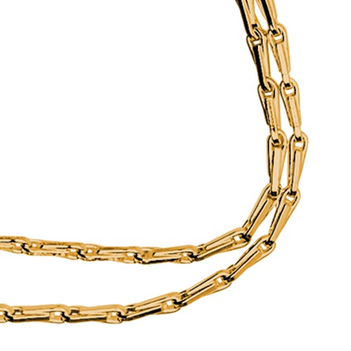 Barleycorn Chain, 585G, 1.05 mm, 50 cm - 1 piece