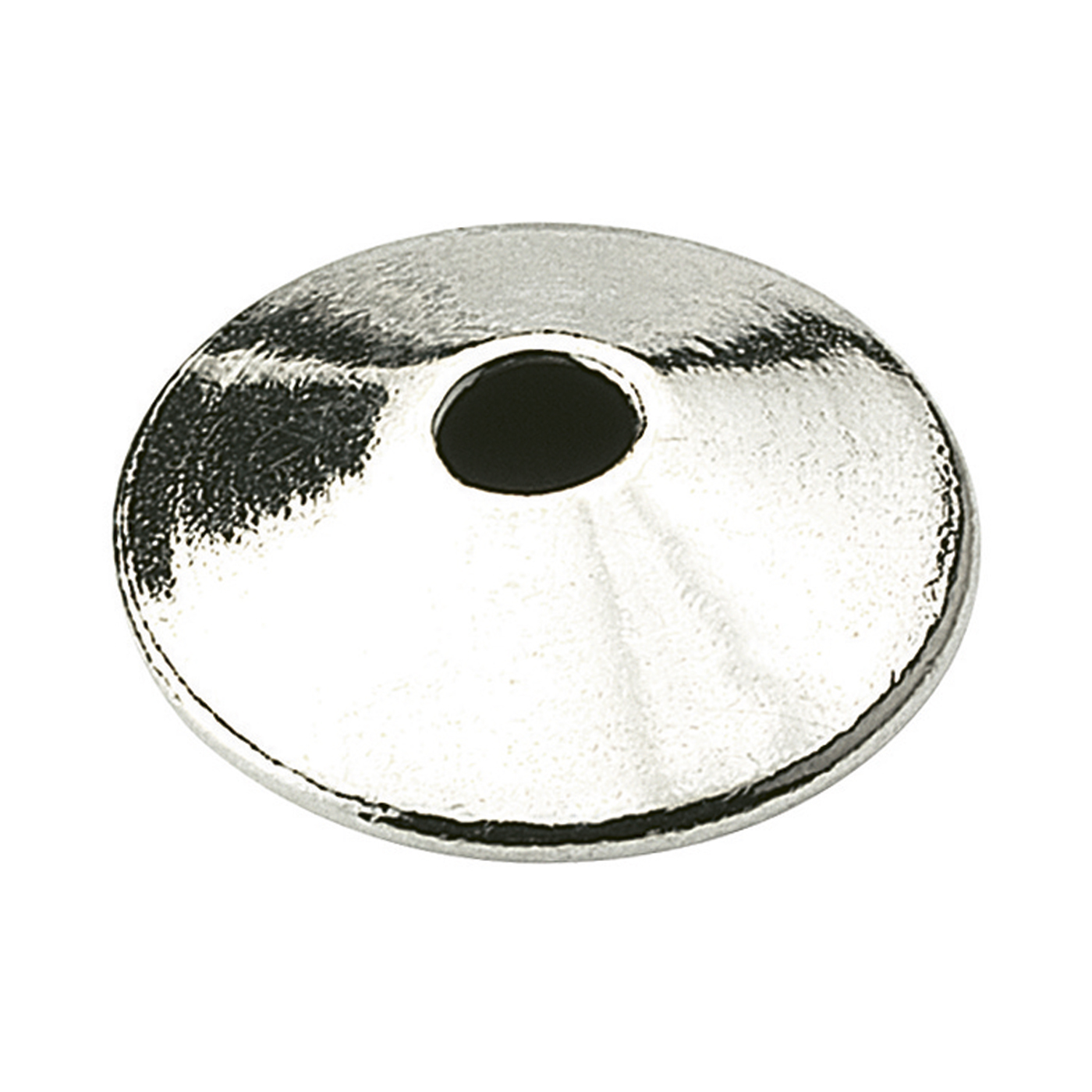 Zwischenteil, Linse, 925 Ag, ø 16 x 8 mm, poliert - 1 Stück
