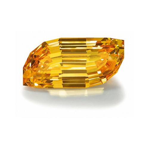 Zirconia, Golden Yellow, 7.0 x 3.5 mm, Doe Eyed Cut - 1 piece