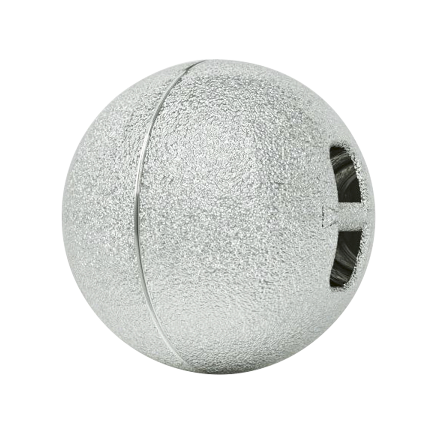 comfortLine Magnetic Clasp,Ball,925Ag Rh.-Pl.,Matt,ø 10 mm - 1 piece