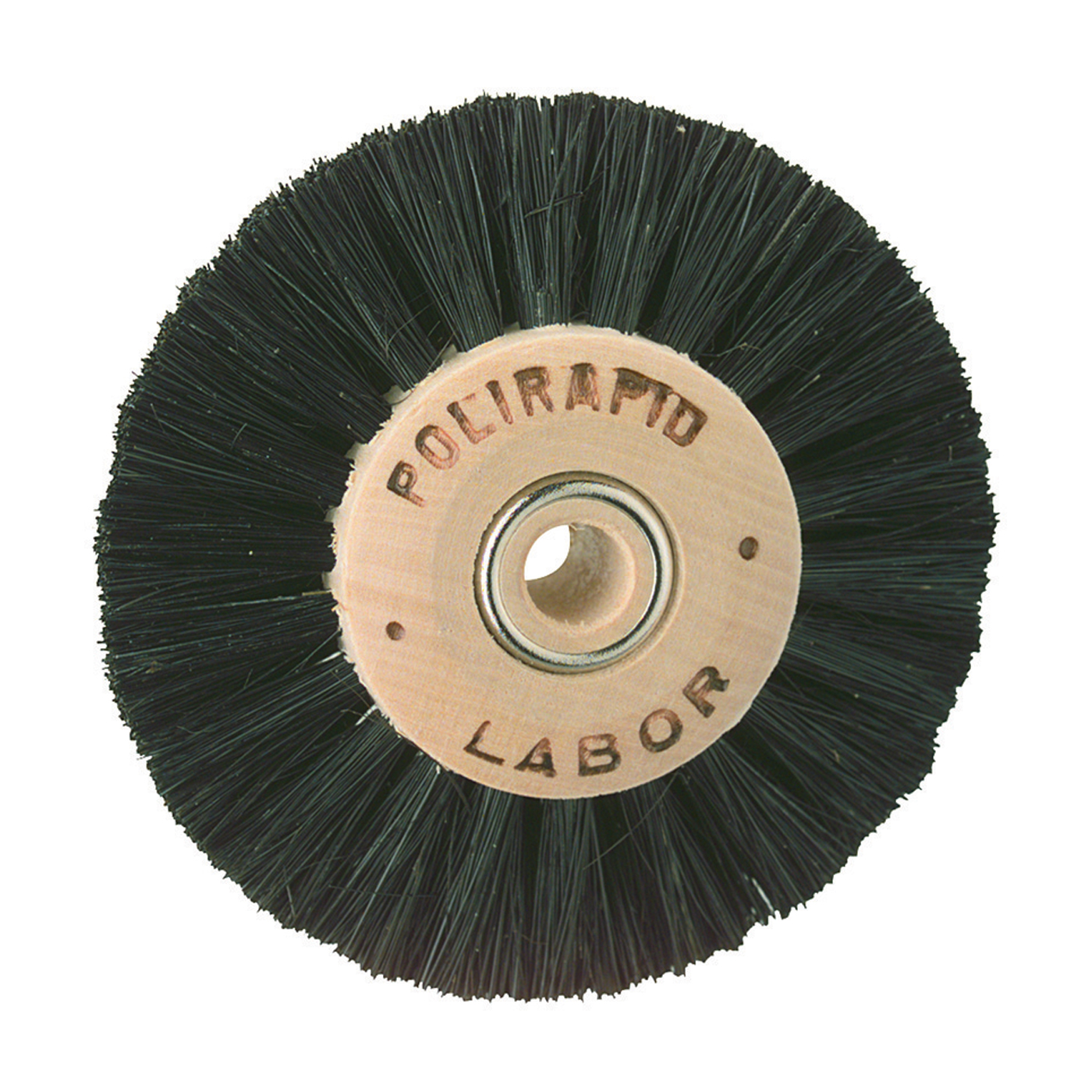 Labor brushes with wooden hub, 2 rows, total ø 55 mm - 12 pieces