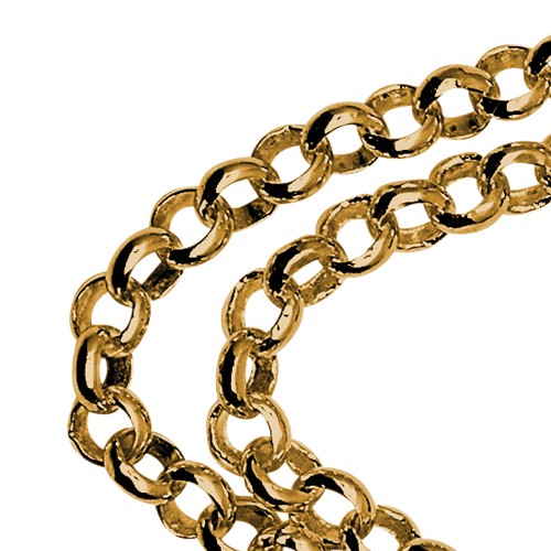 Pea Chain, 585G, 2.0 mm, 42 cm - 1 piece