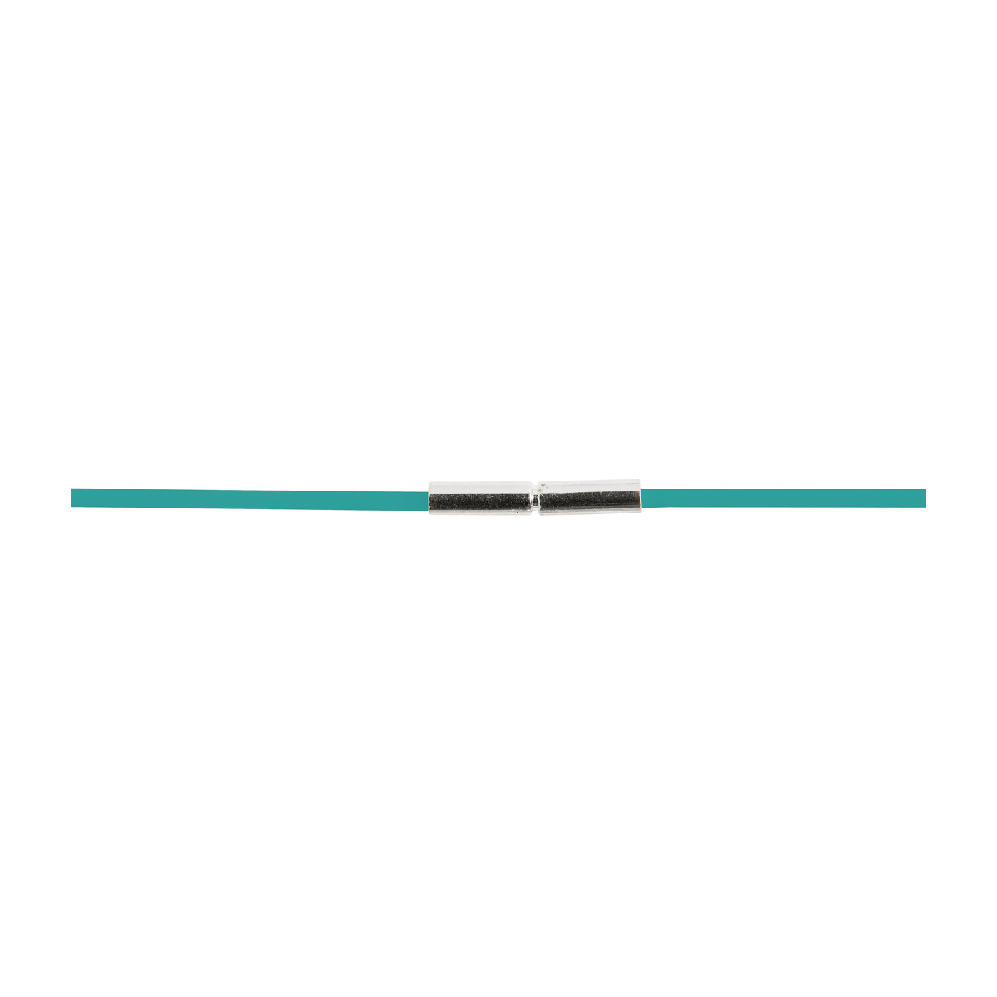 Rubber Circlet, Emerald, ø 1.5 mm, 45 cm - 1 piece