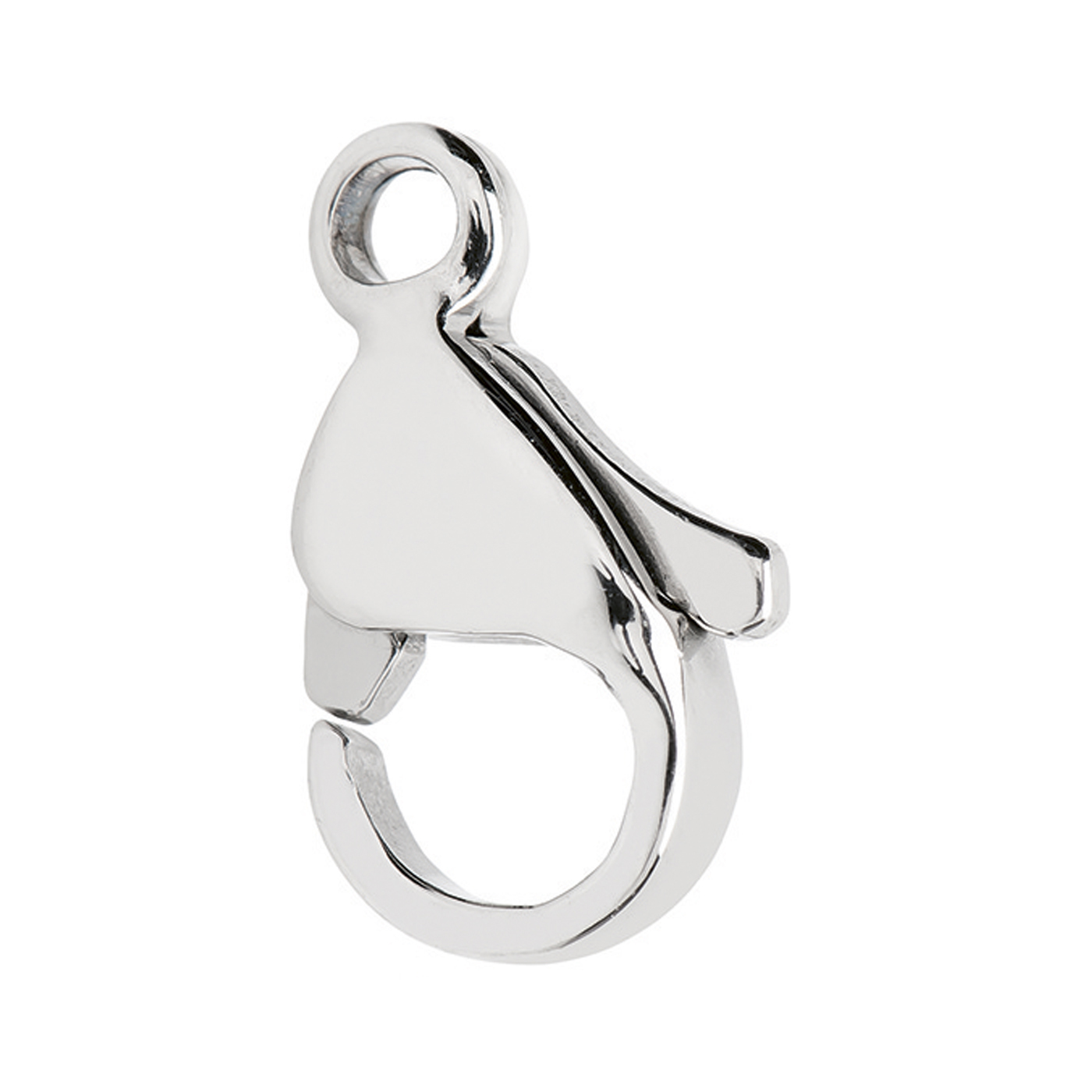 Lobster Clasp, Stainless Steel, 11 mm - 2 pieces
