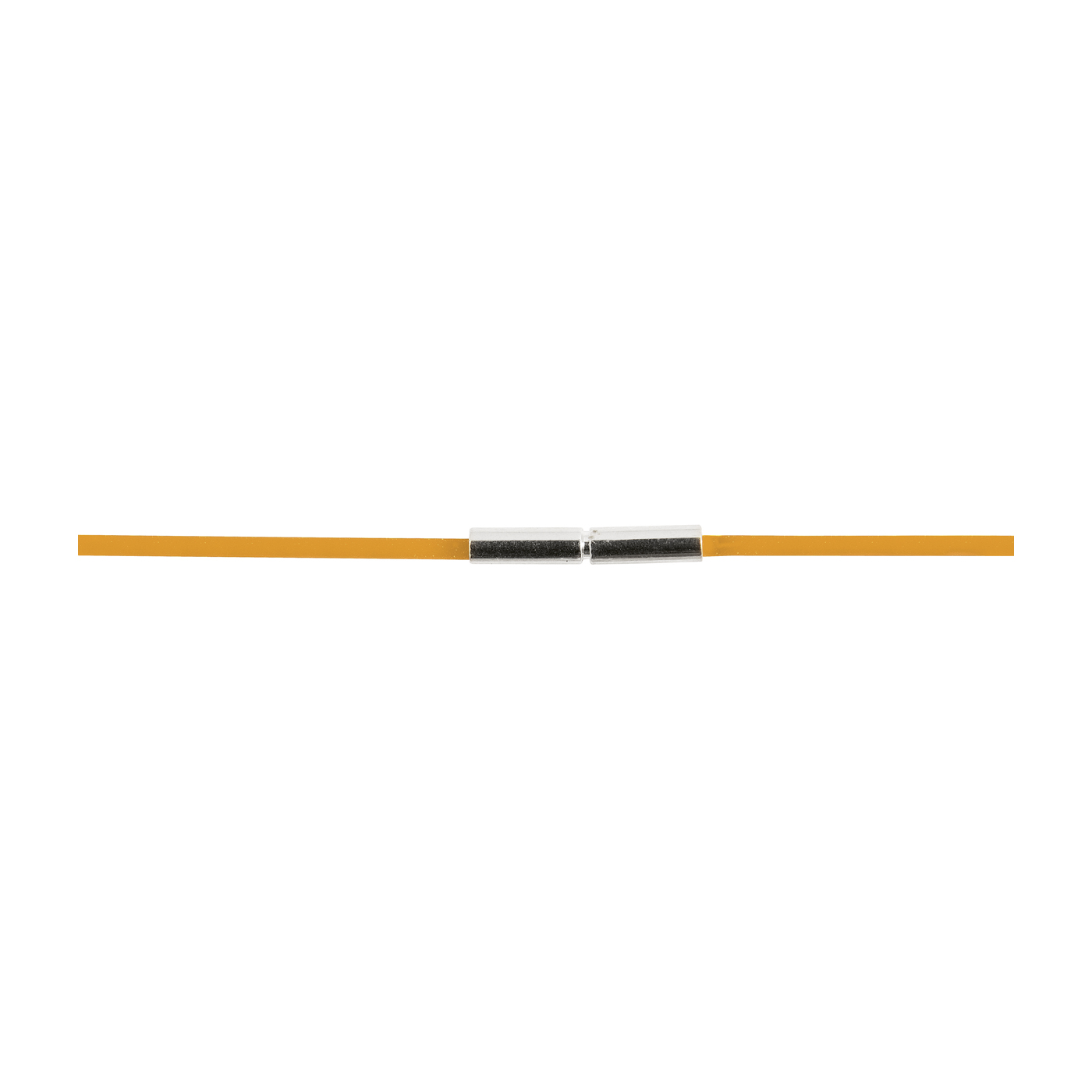 Rubber Circlet, Orange, ø 1.5 mm, 42 cm - 1 piece