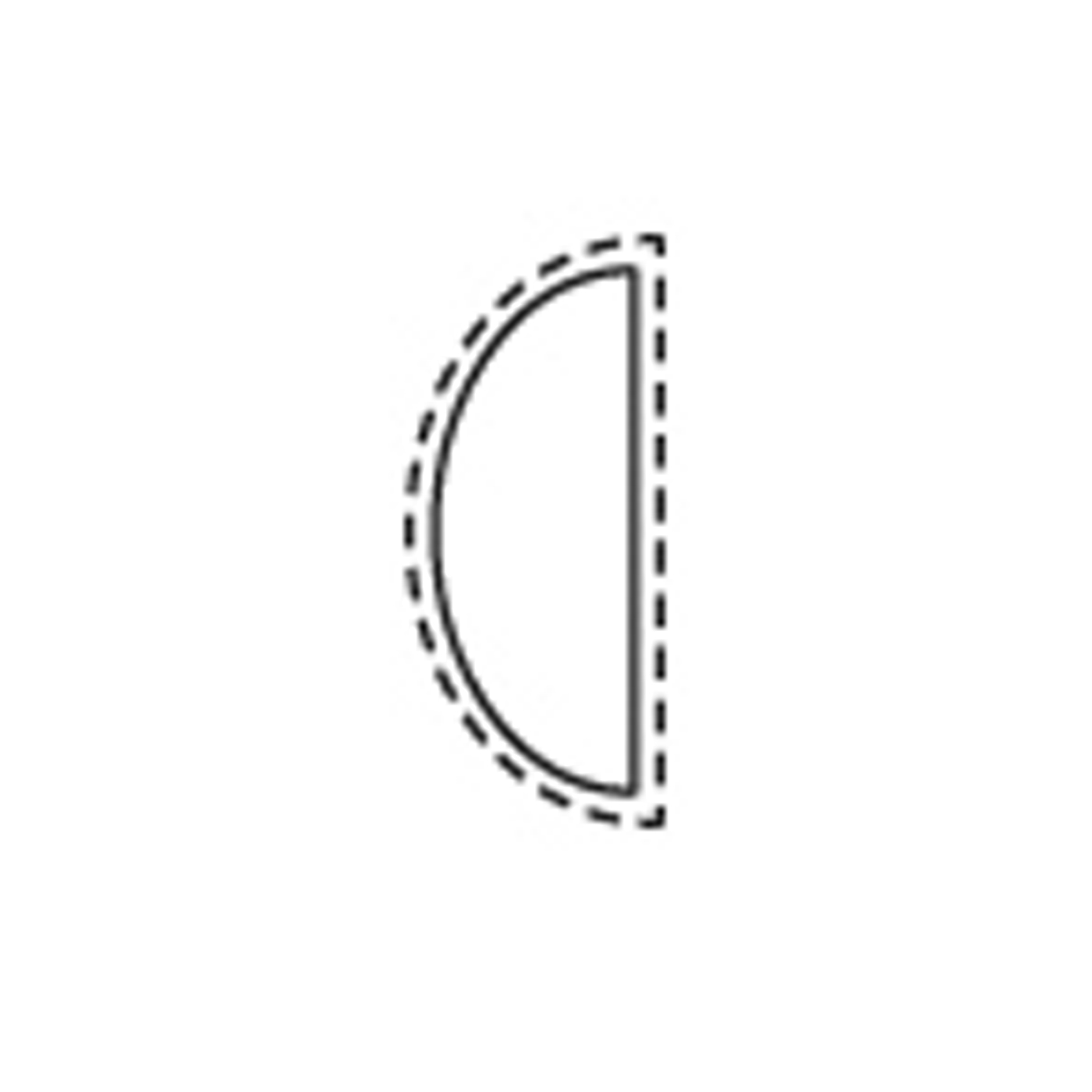 Precision File, Half-Round, Cut 1 - 1 piece Precision File, Half-Round, Cut 1 - 1 piece