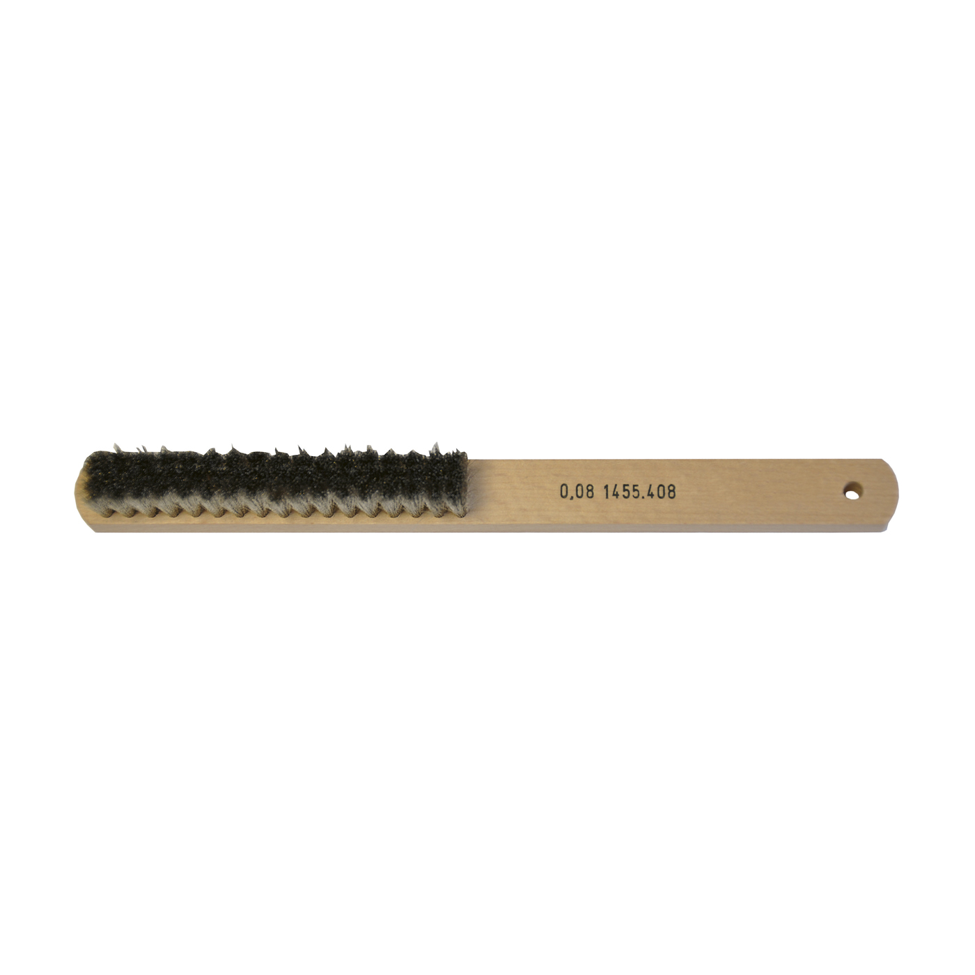 Neusilber-Handbürste, 4-reihig, 220 mm, Draht-ø 0,08 mm - 1 Stück