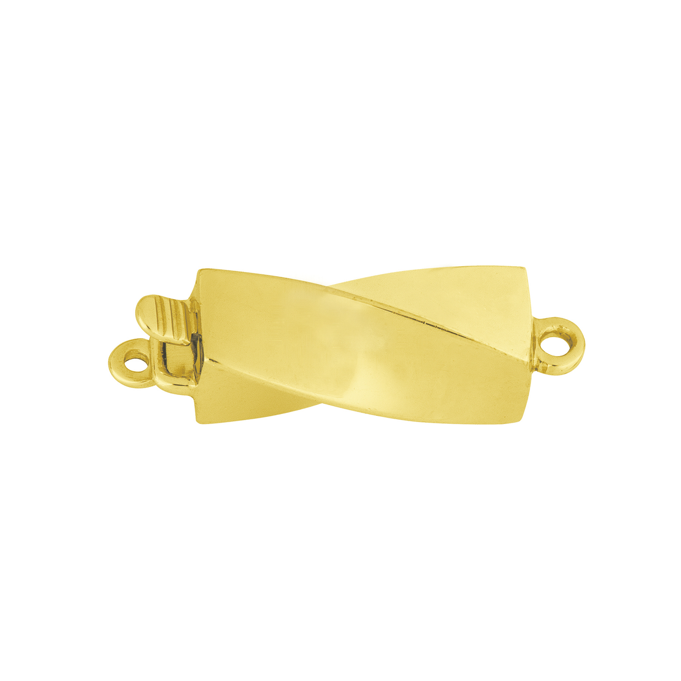 Clasp, Fantasy, 925Ag Gold-Plated, 6.5 x 14.5 mm - 1 piece