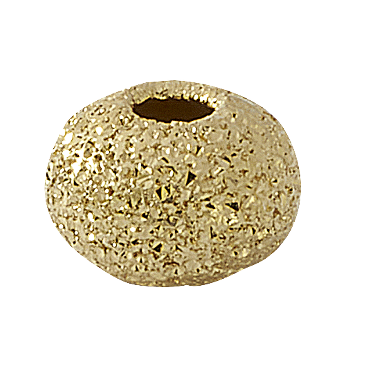 Zwischenteil, Linse, 925 Ag verg., ø 3 mm, diamantiert - 1 Stück