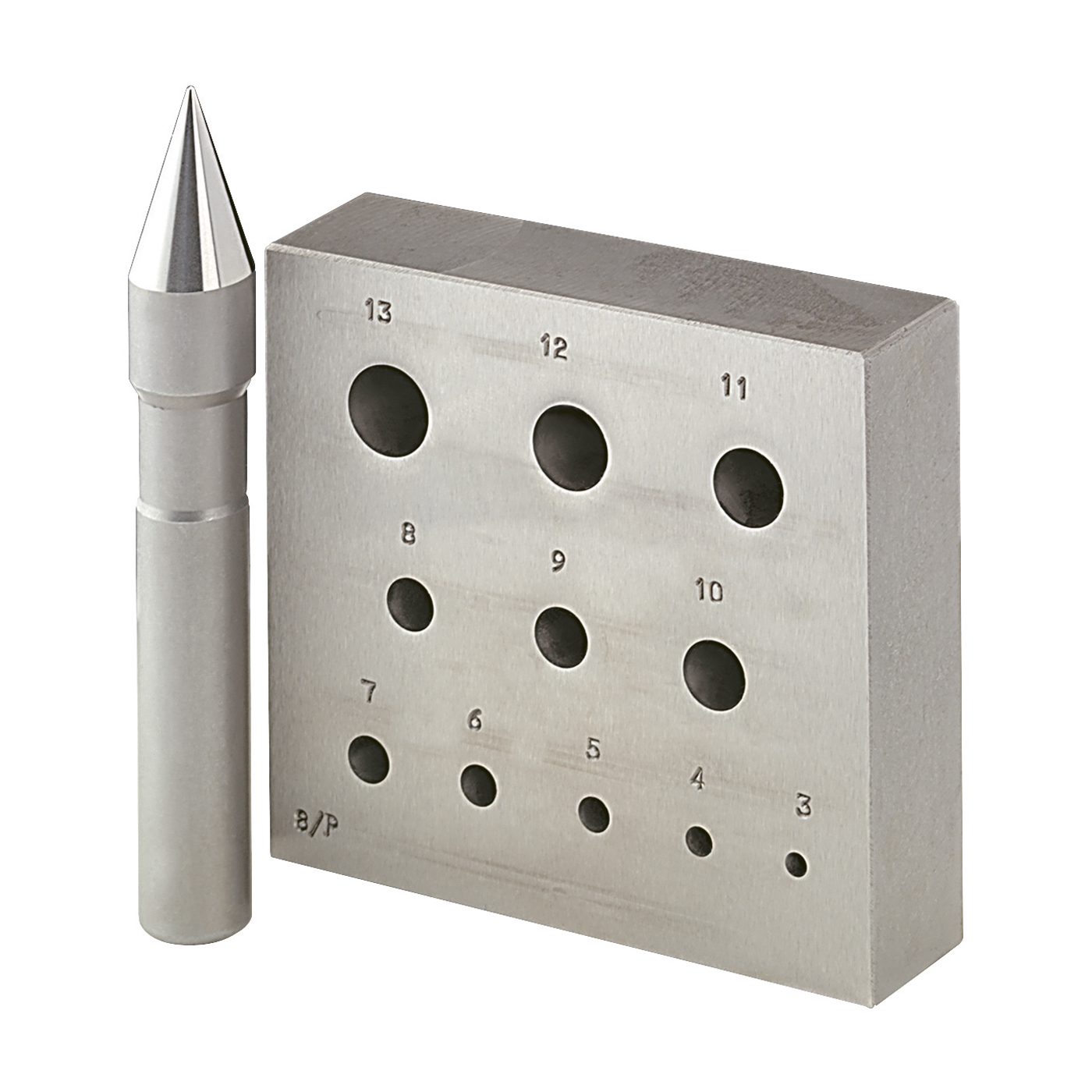 Upsetting Matrix with Stamp, Round, ø 5 - 20 mm - 1 set