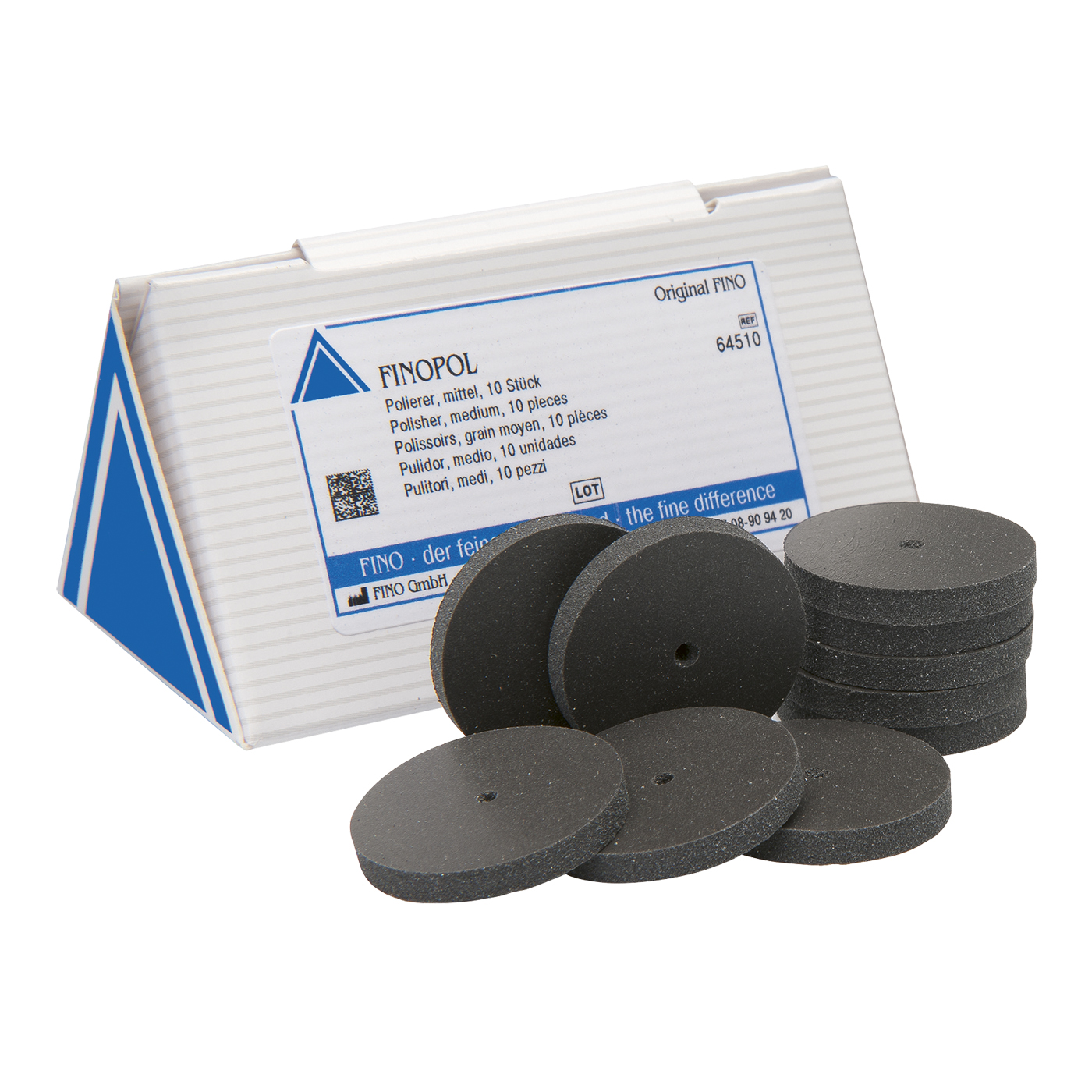 FINOPOL Universal Polishers, Medium, Wheel, ø 22.0 x 3.0 mm - 10 pieces FINOPOL Universal Polishers, Medium, Wheel, ø 22.0 x 3.0 mm - 10 pieces