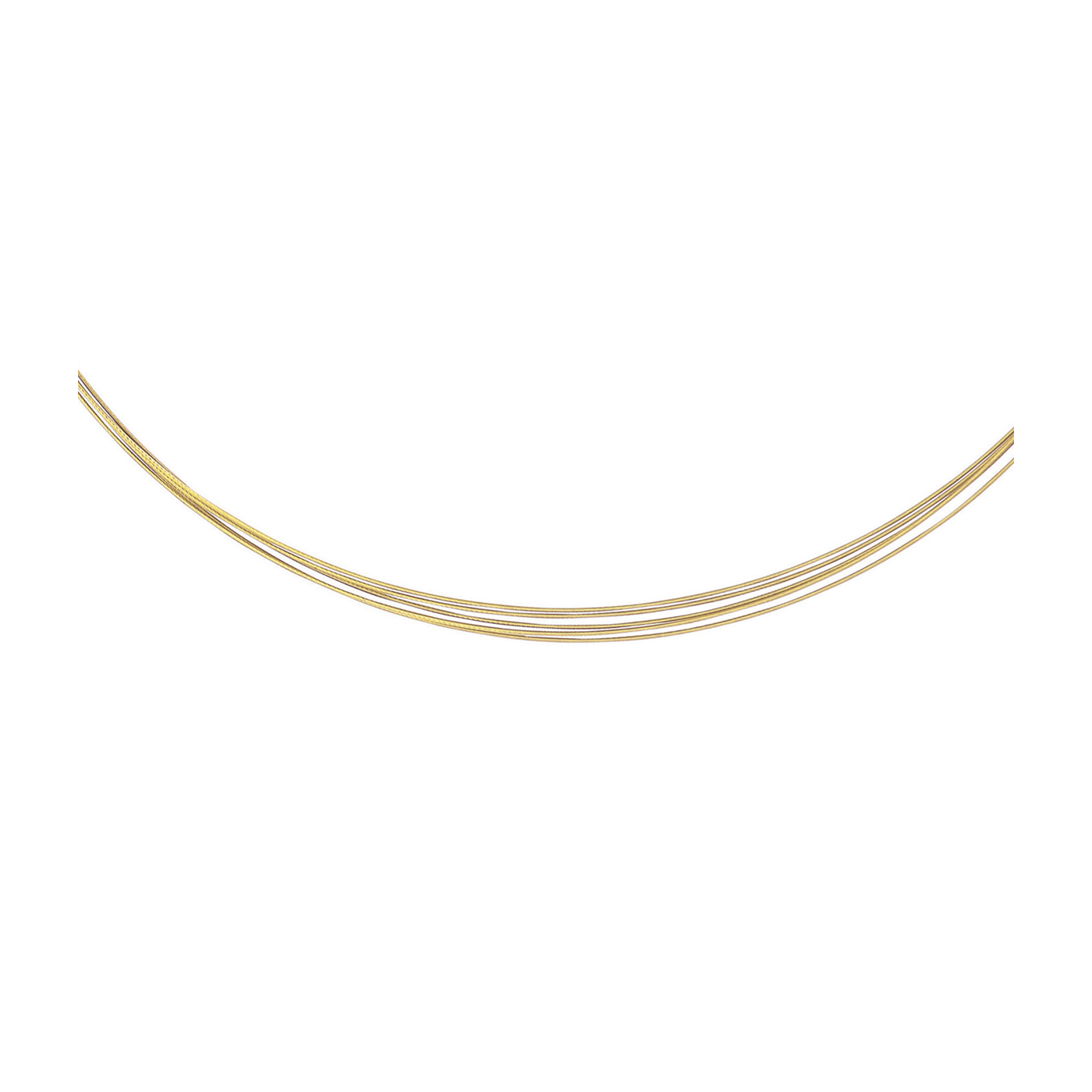 Seilcollier "Colour Cable", ES, gold metallic, 5-reihig,42cm - 1 Stück