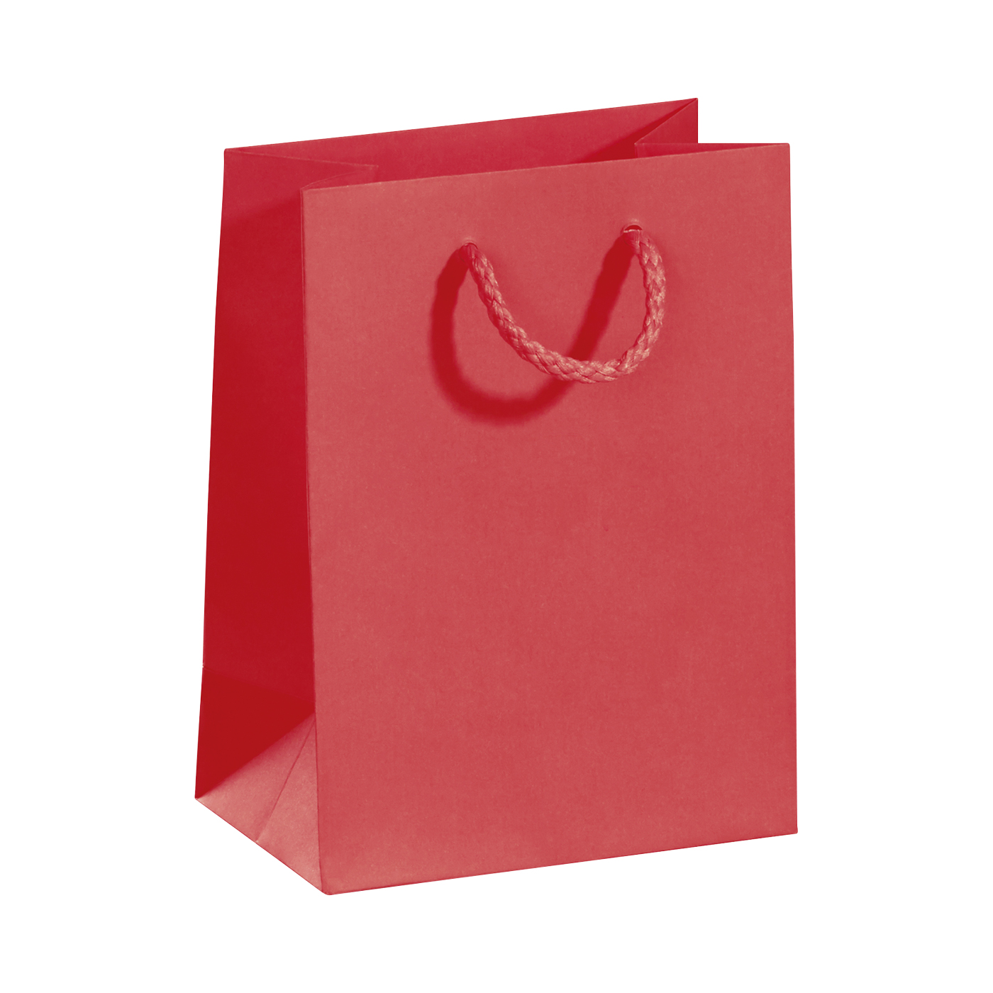 Tragetasche, rot, 120 x 160 x 70 mm, aus Papier - 1 Stück Tragetasche, rot, 120 x 160 x 70 mm, aus Papier - 1 Stück