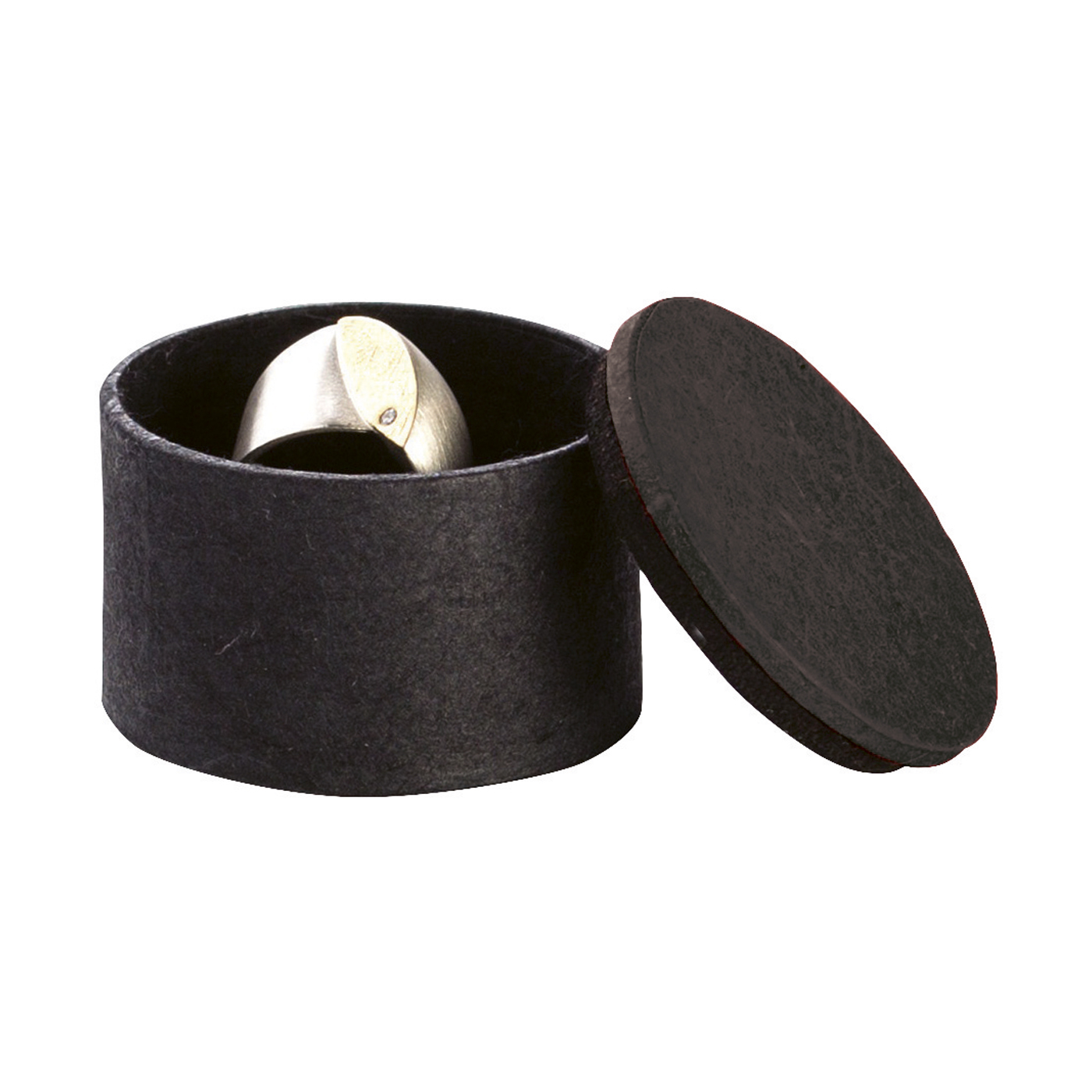 Jewellery Packagings "Puk", Black, ø 40 x 35 mm - 10 pieces