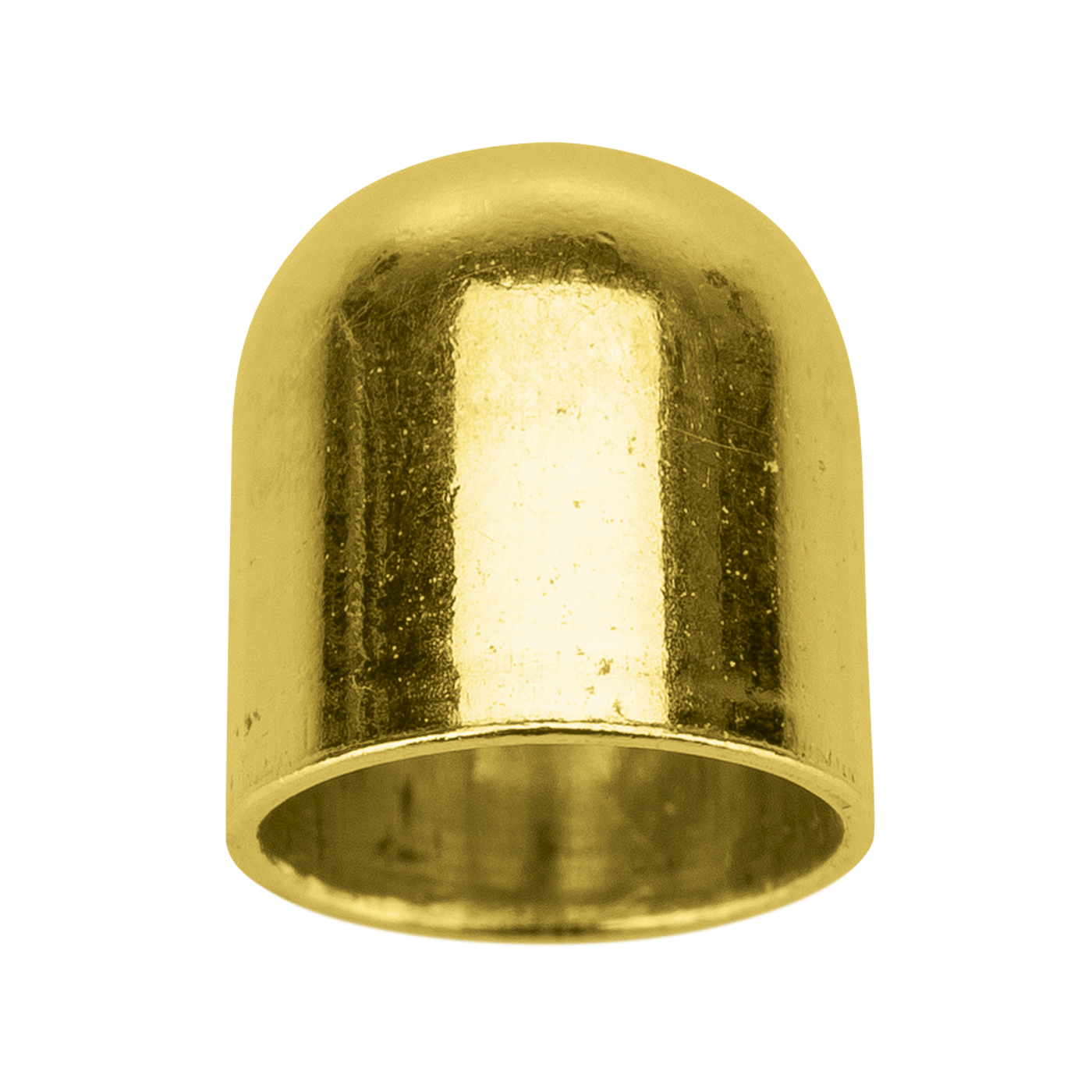 Endkappe, 925 Ag vergoldet, ø 5,4 mm, ohne Öse - 1 Stück Endkappe, 925 Ag vergoldet, ø 5,4 mm, ohne Öse - 1 Stück