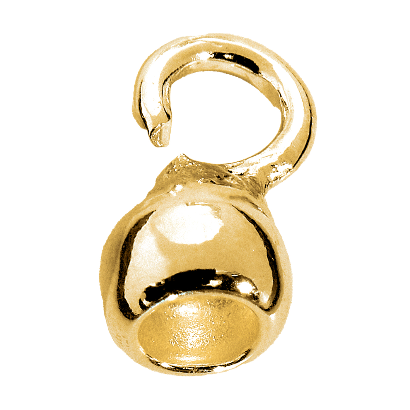 Endkapsel, 333 G, Kugel, ø 3 mm, mit kleiner Öse - 1 Stück