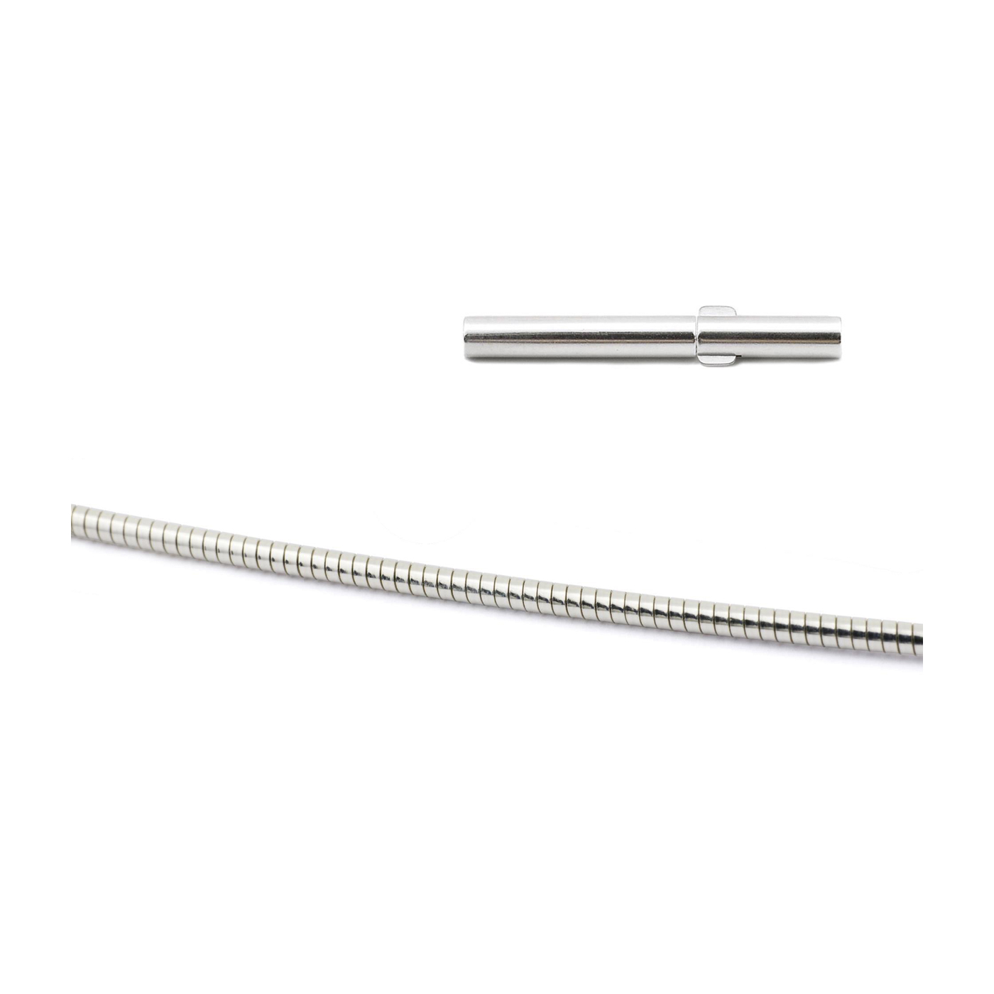 Omegareif "Elastic", 925 Ag, ø 1,4 mm, 45 cm - 1 Stück