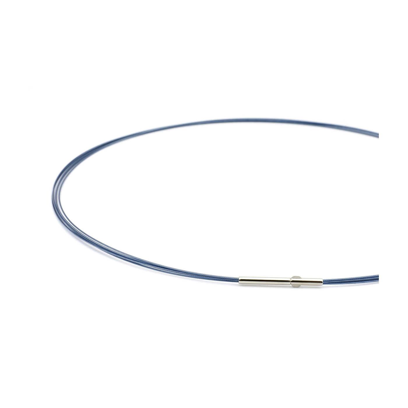 Seilcollier "Colour Cable", ES, montana-blau, 5-reihig, 42cm - 1 Stück
