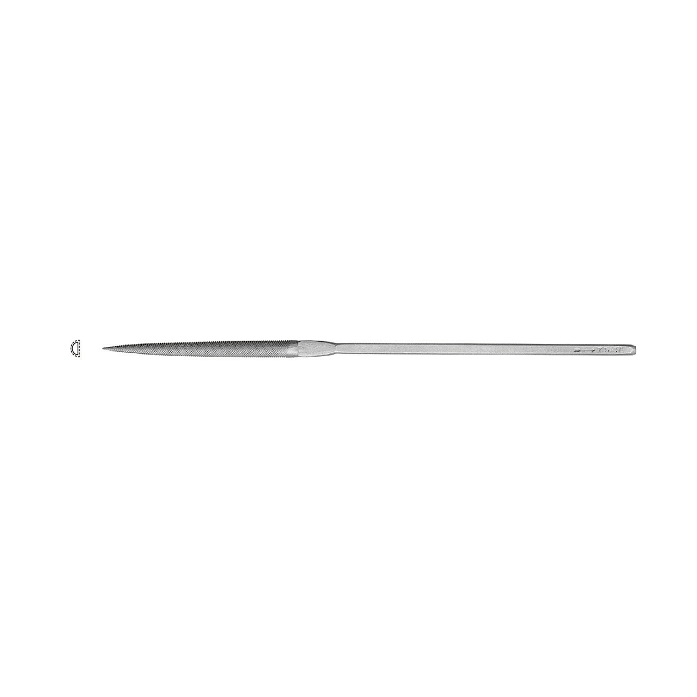 Friedr. Dick Echappementfeile, halbrund, Hieb 8, 40 mm - 1 Stück