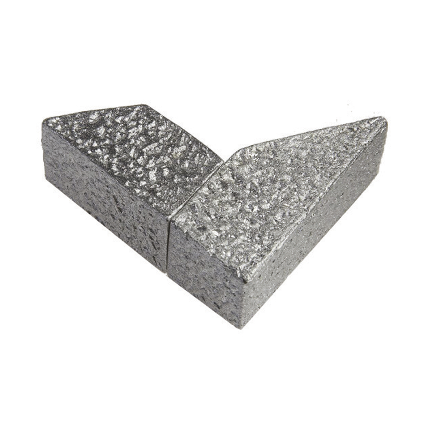 Lenk Design Magnetschließe, 925 Ag rhod., Fantasie, 36 x 39 mm, mattiert - 1 Stück