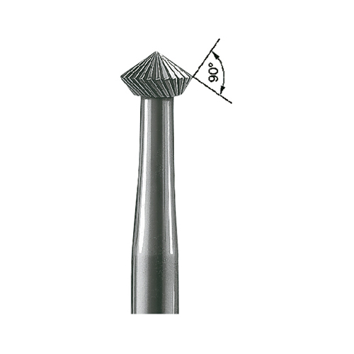 Double Bevel Milling Cutter, Fig. 414, 90°, ø 1.8 mm - 6 pieces