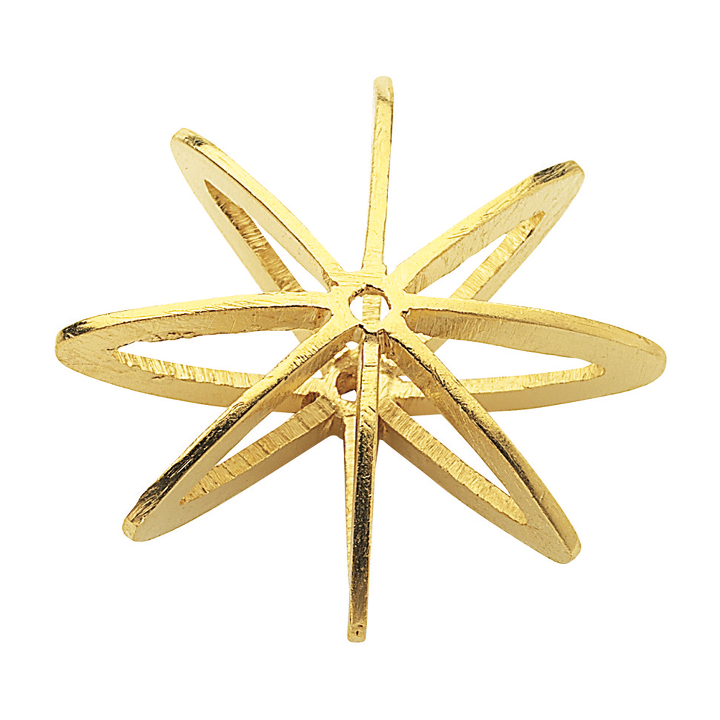 Zwischenteil, Fantasie, 925 Ag verg., ø 20 x 8 mm, mattiert - 1 Stück