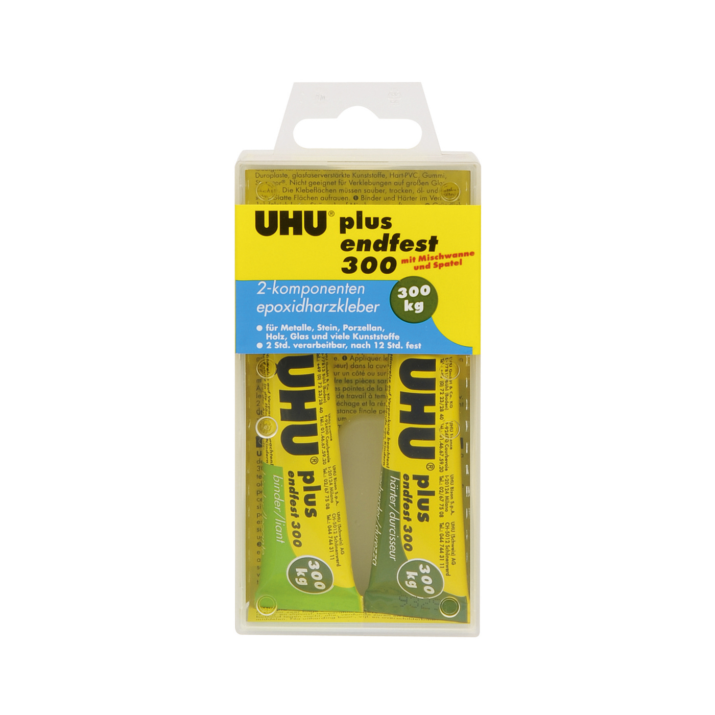UHU plus endfest 300 2-Komponenten-Epoxidharzkleber, 33 g - 33 g