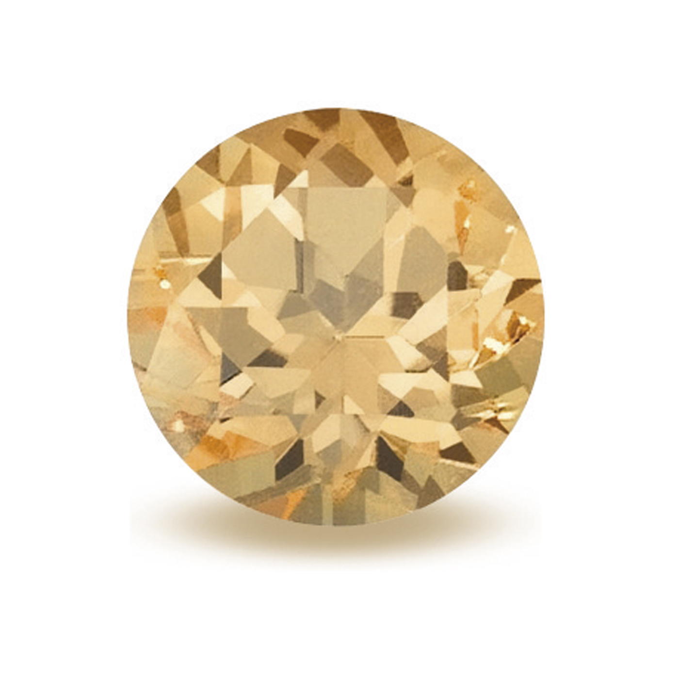Topaz, Round, Golden Brown, Faceted, ø 4.00 mm - 1 piece