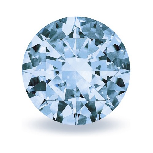 Spinel, Synthetic, Aquamarine, Round Cut, ø 5.00 mm - 1 piece