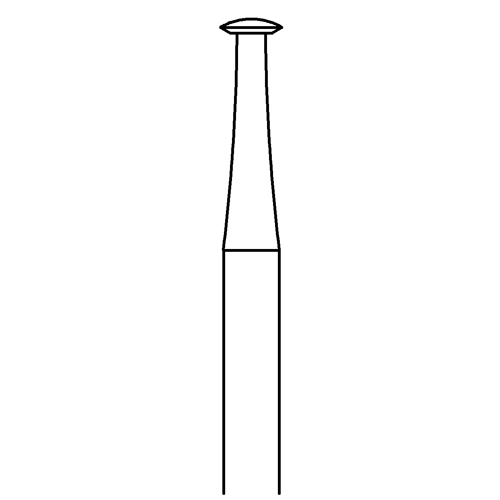 Lens-Shaped Milling Cutter, Fig. 415, ø 2.6 mm - 1 piece