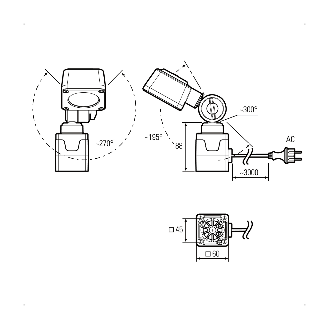 LED2WORK Cenaled Spot AC Gelenkkopf Arbeitsplatzleuchte - 1 Stück LED2WORK Cenaled Spot AC Gelenkkopf Arbeitsplatzleuchte - 1 Stück