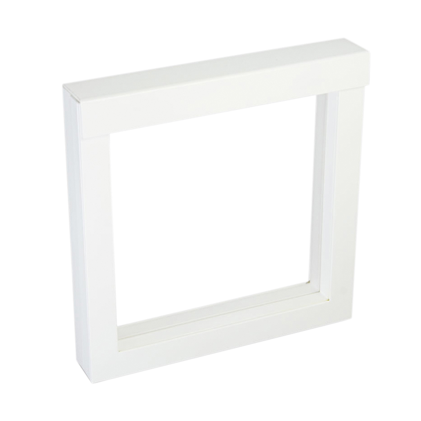 Schmucketui "Frame", weiß, 150 x 150 x 25 mm - 1 Stück